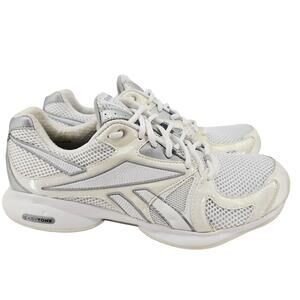 Y2K Reebok EasyTone Smooth Fit Athletic Walking Sneaker Shoe White Womens 8.5
